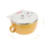 Ciotole Ciotola Noodle Ramen Coperchio per zuppa istantanea in acciaio inossidabile Cereali Japaneserice Box Pho Cooker Serving Mixing Pasta Dessert Mug