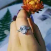 Cluster Rings Real 925 Sterling Silver the For Women помолвка свадьба Anel Aneis Jewelry Greatal Pired Dubai Nigeria R603