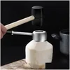 Outro conjunto de ferramentas de abridor de coco de coco projetado para cocos alimentos seguros requintados detalhando presente de a￧o inoxid￡vel ralador hammer gota dhhyv