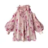 Lässige Kleider Frauen Kleidung 2023 Mode Frühlings Sommer Französische Stil Blumenstil Sweet Lantern Sleeve Nische Fairy Blumenkleid