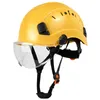 CE Construction Safety Helmet met bril voor ingenieur Industrie ABS ABS Harde Hoeden Visor Cap Ansi Industrial Work Men