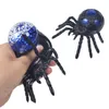 Giocattolo di Halloween Polvere glitterata Squishy Spider Mesh Squish Ball Antistress Sfiato Palle Spremere Giocattoli Giocattoli antistress Anti-ansia8255458