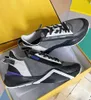 Famosi uomini di marca Flow Trainers Scarpe Sneakers basse Suola in gomma Tessuto Uomo Pelle verniciata Zip laterale Sport Calzature da uomo all'ingrosso EU38-46