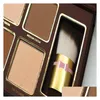 Eye Shadow Drop Cocoa Contour Kit 4 Colors Bronzers Highlighters Powder Palette Nude Color Shimmer Stick Kosmetika Choklad Eyeshado Dhepw