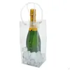 Ice Buckets And Coolers Clear Plastic Wine Bag Single Bottle Food Container Drinking Storage Kitchen Accessories Drop Delivery Home Dhvym