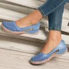 Sandaler 2023 Sommar Kvinnor Kilor Ortopediska Ihåliga Damskor Slip On Vintage Kvinna Chaussure Femme