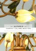 Chandeliers America America Vintage Glass Lampshade 주방 바 홈 브론즈 골동품 G9 Lustres를위한 샹들리에 조명 LED 샹들리에 조명