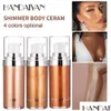 Makeup Remover Drop Handaiyan Shimmer Body Cream For Any Part Hilights 20Ml 4 Colors In Stock Delivery Health Beauty Dhkkp