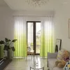 Rideau dégradé rideaux couleur imprimé Curtians pour fenêtre moderne salon chambre semi-occultant tissus Rideaux Cortinas