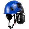 Darlingwell Safety Helmet With Earmuff Ear Protector Vents Work Cap ce ABS Hard Hat Ansi Industrial Protection Rescue