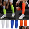 Party Favor Supplies Elbow Knee 1 Par Hight Elasticity Soccer Football Shin Guard Adts Socks Pads Professional Legging Shinguards S DHLGW