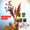 Decorazioni natalizie Simulazione Taglio di fiori Ciliegio Frutta Disposizione dei rami Accessori Pianta talee floreali