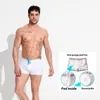 Traje de baño para hombres Troncos de esponja Pad Sólido Sexy Natación Baño de sol Traje de baño1