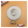 Compact Mirrors Laduree Les Merveilleuses Miroir De Poche Hand Mirror Vintage Metal Holder Pocket Cosmetics Makeup With Carry Bag Re Dhcqg