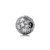 925 Sterling Silver Clear Cosmic Stars Clip Stopper Bead Fits European Jewelry Pandora Style Charm Bracelets