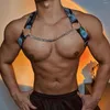 Stage Wear Muscle Man Camouflage Stretch Chest Strap Sexy Pole Dance Costume Nightclub Gogo Show Accessories Dj Party Rave Outfit VDB5834