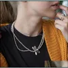 ペンダントネックレスYisheng Alloy Bead Necklace Sier Clasp Fashion with Logo WhologeSale 2022 European Gift BraceletPendant Drop are