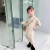 Mädchen Kleider Mädchen Winter Kleid Rollkragen Baby Lange Für Frühling Kleidung Lässige Mode Korea Stil Kinder Kleidung Drop Schiff