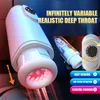 Seksspeeltje Massager Volautomatische stuwkracht Mannelijke masturbatie Cup Echte vagina Krachtige vibrerende pijpmachine Orgasme Tool Speelgoed