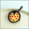 Charms 1pc Resin Simation Food Chicken Pig Trotter Omelet Pan Pendant Diy Keychain Sieraden maken AccessorioScharms drop levering ossly