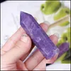 Arts And Crafts Natural Crystal Amethyst Mica Quartz Decorative Singlepointed Sixsided Jade Handpolished Ornaments Healing Wands Rei Otgfm