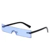 Sonnenbrille Mode Einteiliger Rahmen Damen Herren Klassisches Markendesign Oversize Rechteck Sonnenbrille Rosa Goggle Unisex UV400Sunglasses