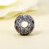 925 Sterling Silver Purple Cosmic Stars Clip Stopper Bead Fits European Jewelry Pandora Style Charm Bracelets