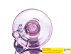 Roze Bong Girly Honeycomb Hookahs Glazen waterleidingen 3 lagen schattig Dab Bong 11 inch en 14 mm gewricht