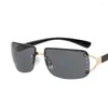 Солнцезащитные очки винтаж One Piece Luxury Tustise Rabise About Sun Glasses Женщины дизайнер бренд -дизайнер UV400 UV400