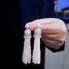 Kolczyki na stadnatach naturalny kolczyka z perłową wodą dla kobiet dla kobiet drobna biżuteria 925sterlinga srebra z sześciennym cyrkonem styl vintage