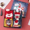 Women Socks 4Pcs Fall Winter Woman Kawaii Animal Cartoon Christmas Middle Tube Harajuku Cotton Slouch Year Red Novelty Long