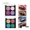 Eye Shadow Handaiyan 4 Colors Glitter Mix Mix Tonessshimmer и различный макияж в наличии с доставкой подарков Hea Dhc4u