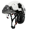 Capacete de segurança de novo tipo CE com viseira para engenheiro e abeto de ouvido EN352 ABS Hard Hard Hard Ansi Cap Head Protection En397