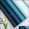 Gift Wrap Bicolor Floral Paper Double Color 58X58Cm 20Pcs/Lot Diy Craft Flowers Present Packing Wedding Festive Party Supplies Drop Dhewn