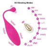 Sex toy Massager 10 Speeds Wireless Remote Vibrating Egg Vaginal Ball Tighten Exercise Vibrator for Women Female Anus Clitoris Stimulation