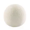 Oreiller sphérique rond de luxe en forme de boule de couleur unie en peluche douce pour canapé bureau taille repos jeter décor