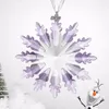 Рождественские украшения CH Pink K9 Crystal Snowflake Form