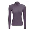 Gymkläder Kvinnor Slim Fit Workout Jackets Outdoor Jacket Full Zipper Sport Fitness Athletic Running Training Coat
