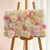 Fleurs décoratives couronnes rose artificielle soie Rose fleur panneaux muraux décoration pour mariage bébé douche fête affichage fenêtre toile de fond