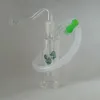 DHL Mini Bong Narguilé Avec 10mm Mâle Brûleur À Huile Tuyau Silicone Tuyau Drip Tip Portable Fumeur Ensemble Transparent Épais Verre Bongs D'eau Pour