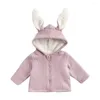 Jackets Autumn Winter Hooded CoatsCartoon Ear Baby Coat Kids Thick Jacket Boy Girls Outerwear 6M-6Year