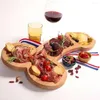 Plates Barbecue Pizza Beer Dishes Holder Fruit Dinner Plate Sets Wine Snack Tray Steak Platter Cheese Aperitif Board Kitchen Tool