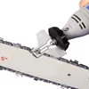 Chainsaw Sharpening Kit Rotary Sharpener Tool Chain Machine Kit Saw Blade Sharpener Guide Drill Adapter Head