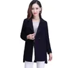 Women's Wool & Blends Winter Woolen Coat Women Korean Loose Large Size Fashion Suit Collar Jacket Ladies