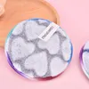Make-up-Schwämme Applikatoren Baumwolle 1 Stück Schwamm wiederverwendbarer Entferner Gesichtsreinigungstuch Doppelschicht-Reinigungstuch-Werkzeuge