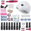 Наборы для ногтей все для Manicure Set UV светодиодный сушилка с акриловым комплектом Электрический бурильный инструмент Drop Delive Health Beauty Dhysc