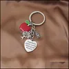 Party Favor 2021 Stainless Steel Key Chain Teacher Approval Graduation Season Gift Drop Delivery Home Garden Festive Supplies Event Dhf8I