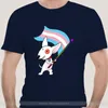 Camisetas masculinas camisetas de moda Men, marca de algodão Teeshirt Target Dog - transgênero Bullseye (FTM Vers) camisa