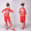 Stage Wear Jaardag kinderdanskostuum Chinese wind nationale zakdoek uitvoerende dansers