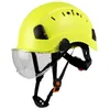 Carbon Fiber Pattern Safety Helmet With Goggles Construction Hard Hats Visor For Engineer Cap ABS Work Men